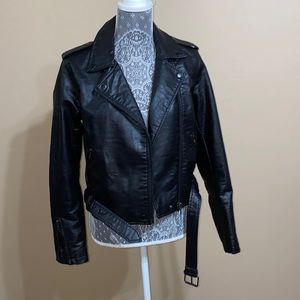 Women’s Faux Leather Moto Jacket